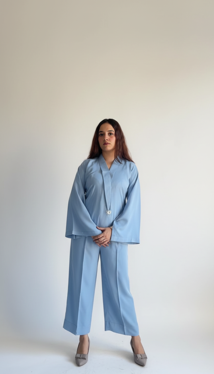 Luxury Blue Co-ord Set: Effortless Style