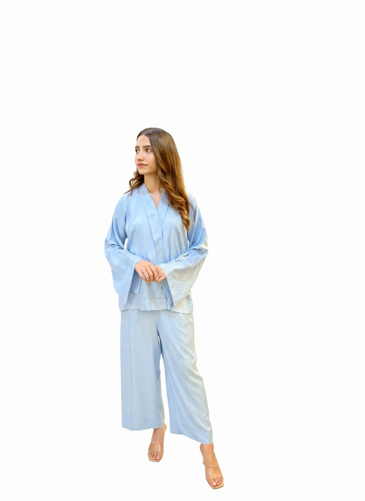 Luxury Blue Co-ord Set: Effortless Style